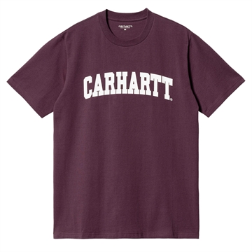 Carhartt WIP T-shirt University Dark Plum/White